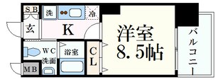 みなと元町駅 徒歩1分 8階の物件間取画像